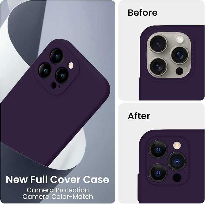 FireNova Designed for iPhone 15 Pro Max Case, Silicone Upgraded Phone Case with - Image 3