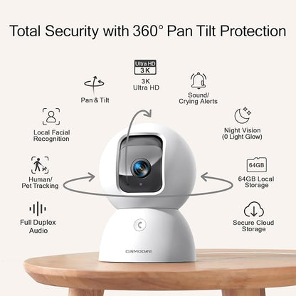 5G Indoor Camera, 3K Pet/Dog Camera - Image 8