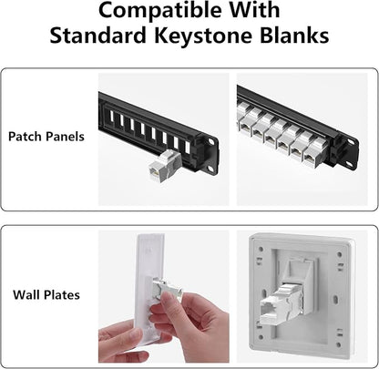 Jadaol UL Listed RJ45 Coupler, 10Gbps Gold-Plated Contacts Pass Through RJ45 - Image 6