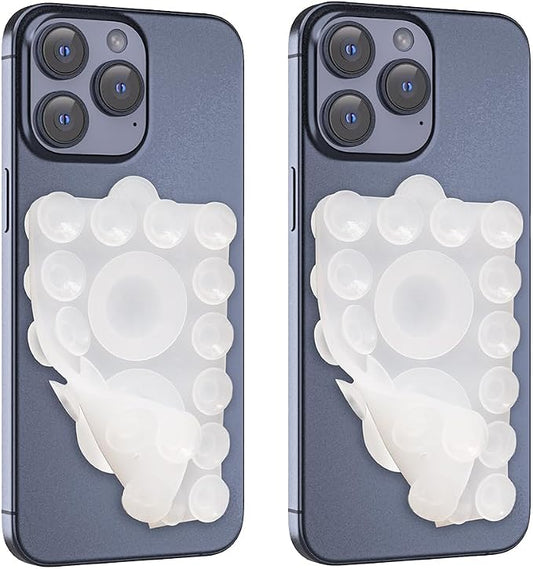 ZYCCER Double Sided Silicone Suction Phone Holder Mount, Compatible by ZYCCER
