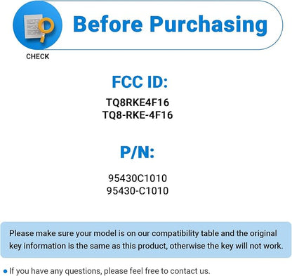 Key Fob Replacement Compatible - Image 3