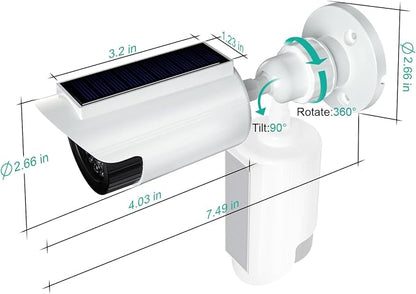WALI Fake Dummy Camera, Solar Powered Fake Security Camera - Image 8
