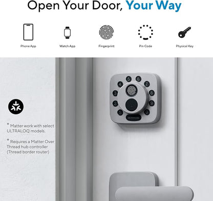 ULTRALOQ Bolt SE Smart Lock, Built-in Wi-Fi, Matter Over Thread, Works - Image 2