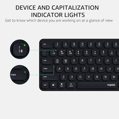 Rapoo 9360M Wireless Keyboard and Mouse Combo, Blade-Series E9310M 99-Key - Image 6