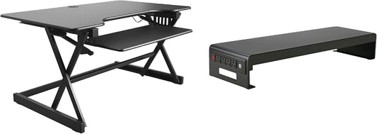 Rocelco 40" Height Adjustable Standing Desk Converter by Rocelco
