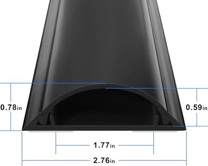 Cord Cover Floor 34in, Large Capacity Floor Cable Cover, Hard PVC Cord Hider - Image 8