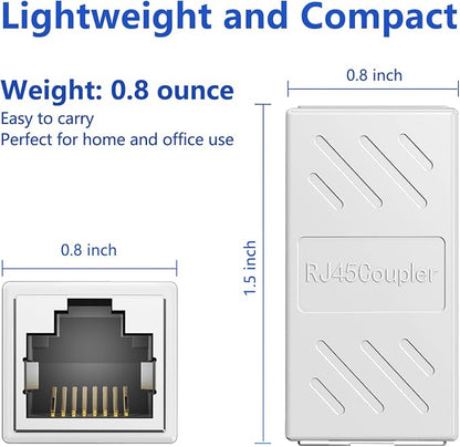 Jadaol UL Listed Shielded RJ45 Coupler, 10Gbps Gold-Plated Contacts Aluminum - Image 5
