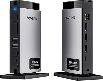 WAVLINK Laptop Docking Station 3 Monitors, 11-in-1 USB C Docking Station by WAVLINK%C2%AE