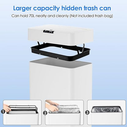 Sensor Trash Can, Touchless Motion Sensor Trash Bin, Smart Automatic Garbage Can - Image 7