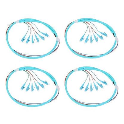 4PACK LC-OM3 6 Pigtail 6 Strand Multimode OM3/OM4 50/125 LC-UPC Fiber Pigtail by ProfessionalFiberNetworkDevicemanufacturer