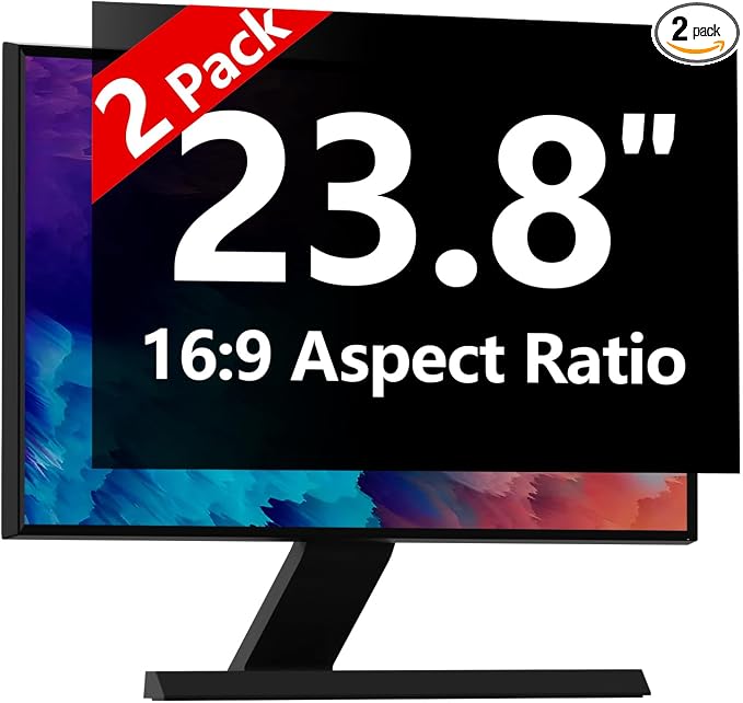 【2-Pack】 23.8 Inch Computer Privacy Screen by RedANGEL