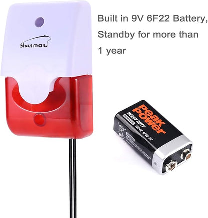 High / Low Water Level Sensor Detector Alarm 120 dB Red Strobe Siren, - Image 5