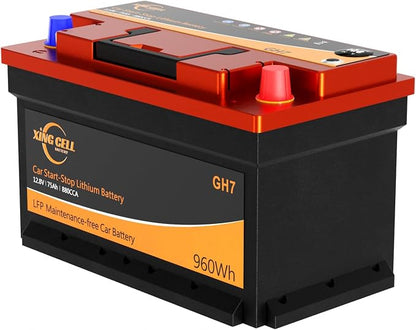 XingCell H7 Group 94r 12V 75Ah 880CCA LiFePO4 Lithium Car Battery - Image 2