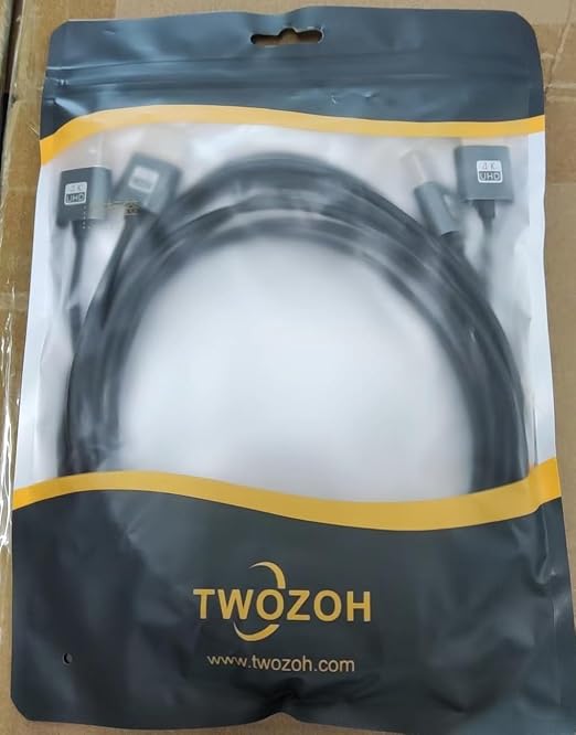Twozoh Flexible & Slim HDMI Cable 6.6FT 2 Pack, Ultra Thin HDMI Cord Supports - Image 8