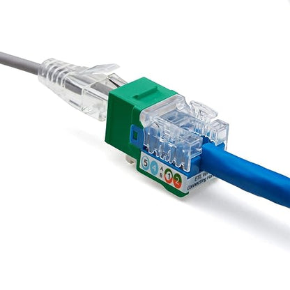 trueCABLE Cat6 Keystone Jack, Unshielded, 90 Degree Punch-Down, PoE++ 100W - Image 7