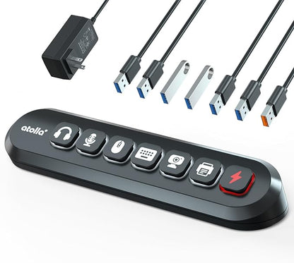 Powered USB Hub, atolla 7-Port USB 3.0 hub by atolla
