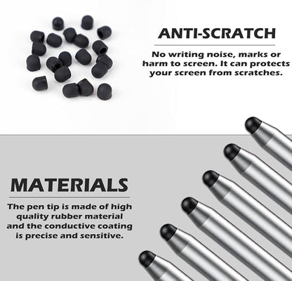 20Pcs Replacement Tips Silicone Rubber Touch Screen Pens Tips - Image 3