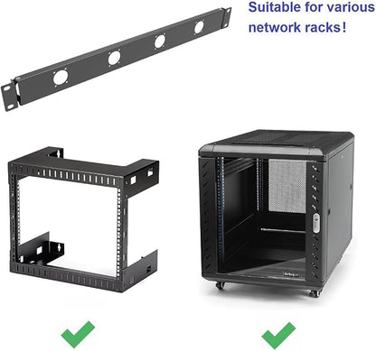 1U Hinged 4D Rack Panel 4 D-Series XLR HDMI Audio Rack Mount Panel - Image 5