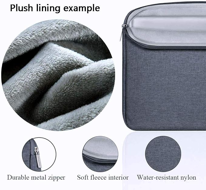 Voova Laptop Sleeve Carrying Case 15.6 16 Inch, Slim Computer Cover Bag - Image 4