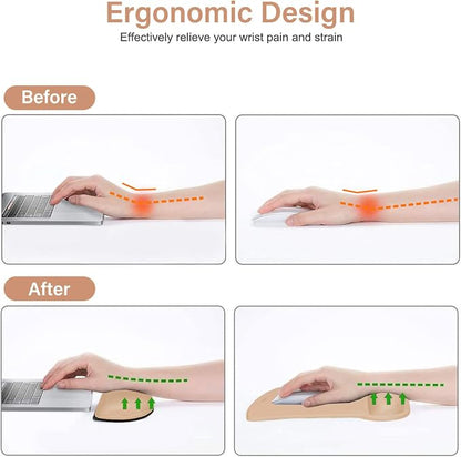 MOSISO Wrist Rest Support for Mouse Pad & Keyboard Set, Ergonomic Mousepad - Image 3