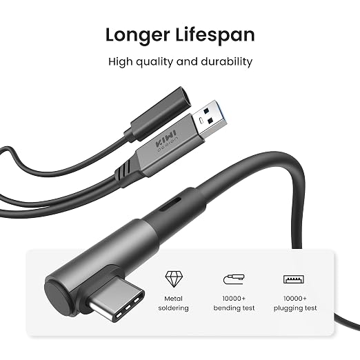 KIWI design Link Cable with Charging 16FT Compatible with Meta Quest 3s/3/2/ - Image 3