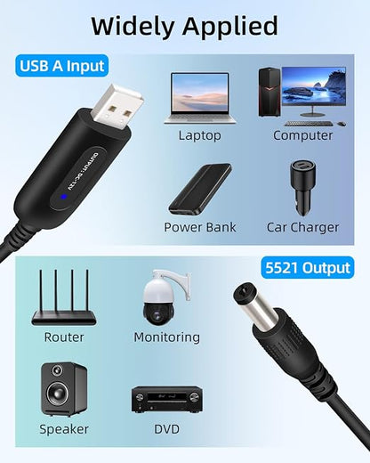 12W USB 5V to 12V Step Up Converter Cable - Image 6
