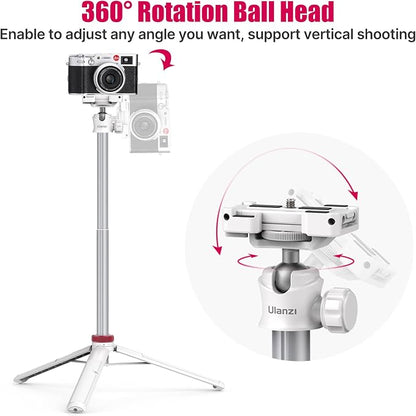 ULANZI MT-44 Extendable Phone Tripod, 360° Ball Head Camera Tripod - Image 4