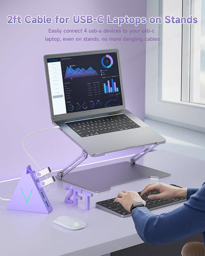 USB C Hub, USB Type C to 4-Port USB 3.0 Adapter - Image 5