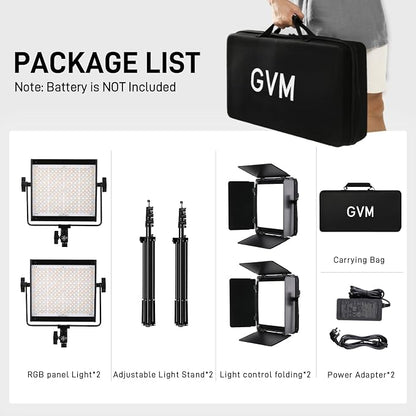 GVM 800D RGB LED Video Light, 2026 Upgraded Panel Light - Image 9