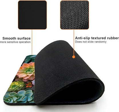 Mouse Pad, Cute Succulent Plants Mouse Pads - Image 3