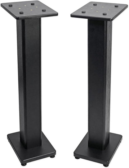 Rockville Pair RHT28 28 Inch Bookshelf Speaker Stands, 60 lbs Capacity - Image 2