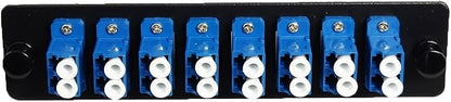 RiteAV LGX Footprint Fiber Optic Cable LC Adapter Patch Panel 8 Ports Loaded - Image 2