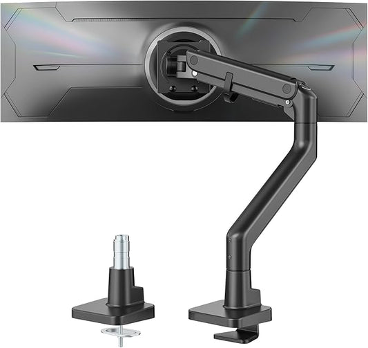 monTEK Heavy-Duty Monitor Arm for 17-57" Ultrawide Curved Screen, Supports up by monTEK