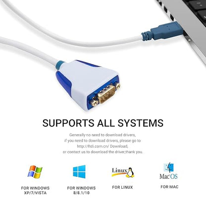 USB to DB9 Male RS232 Serial Converter Cable - Image 3
