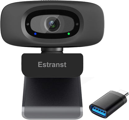 2K Quad HD Webcam with Privacy Cover & Noise-Canceling Microphone, Video Web by Unknown