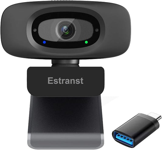 2K Quad HD Webcam with Privacy Cover & Noise-Canceling Microphone, Video Web by Unknown