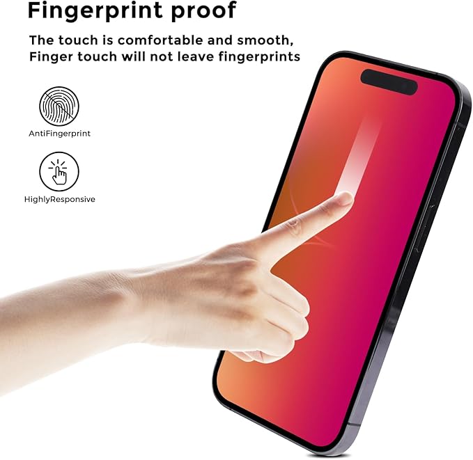 Privacy Screen Protector for iPhone 16- Flexible film, Gradient Colorful - Image 4