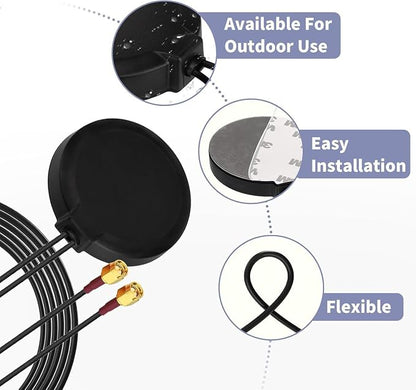Superbat 4G LTE Antenna MIMO Magnetic Mount Omni-Directional SMA Male Antenna - Image 3