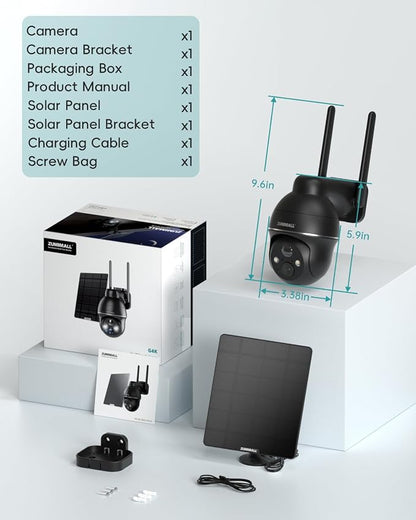 ZUMIMALL 4G LTE Cellular Security Cameras Wireless Outdoor, 2K No WiFi Cameras - Image 9