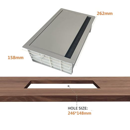 ZESHAN Conference Table Power hub Desktop pop up Outlet - Image 5