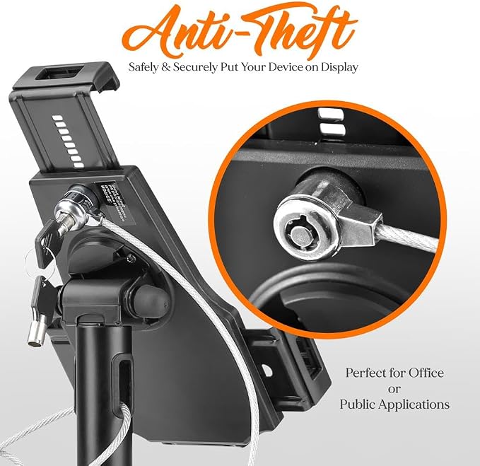 Pyle PSPADLK8 Anti-Theft Tablet Security Stand Kiosk - Image 4