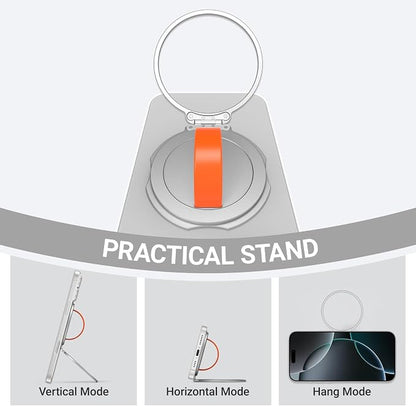 Grat 3 Upgraded Magnetic Phone Grip Stand, 360° Rotatable Silicone Strap Phone - Image 4