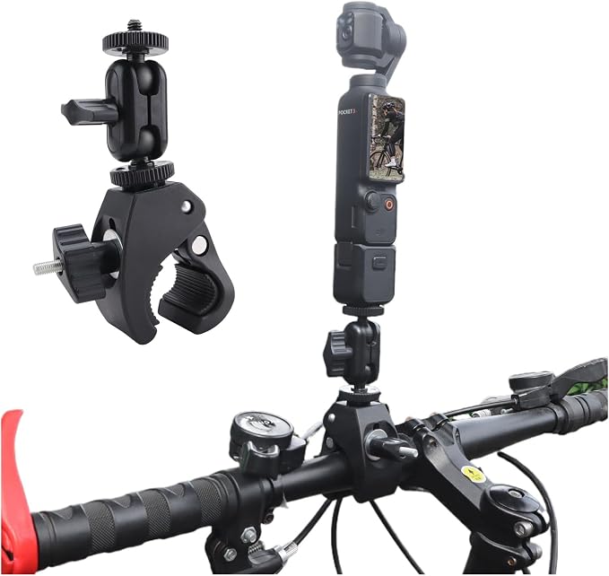 Action Camera Clamp Mount Bike Handlebar Mounts, Universal Compatible by Wtohoby
