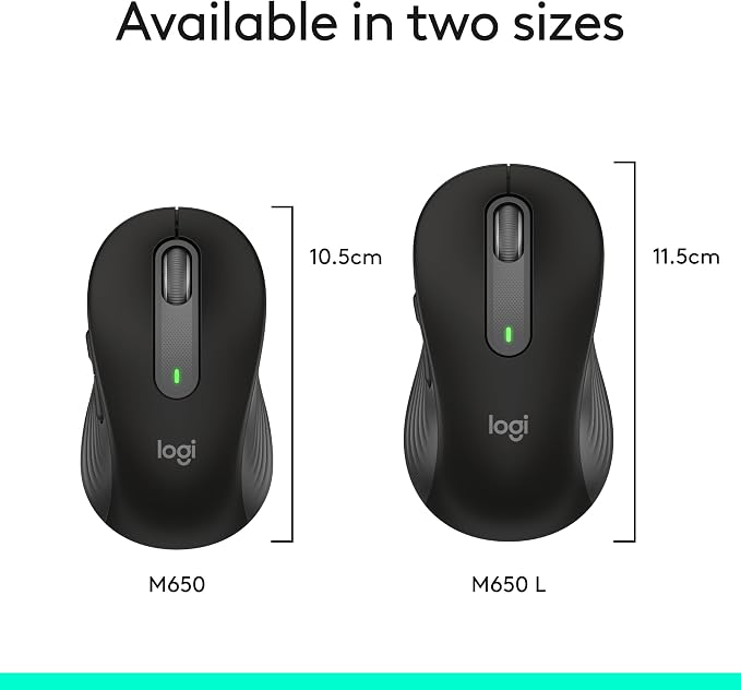 Logitech Wireless Mouse Signature M650 L Full Size - Image 10