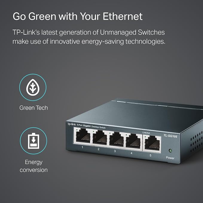 TP-Link 5 Port Gigabit Ethernet Network Switch | Ethernet Splitter | Sturdy - Image 5