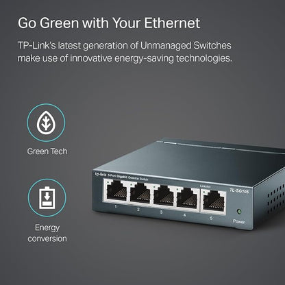 TP-Link 5 Port Gigabit Ethernet Network Switch | Ethernet Splitter | Sturdy - Image 5