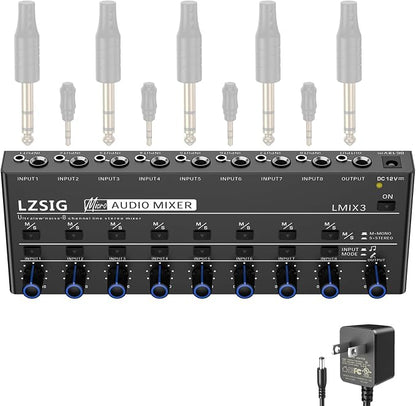 LZSIG Audio Mixer, Stereo Line Mixer - Image 9