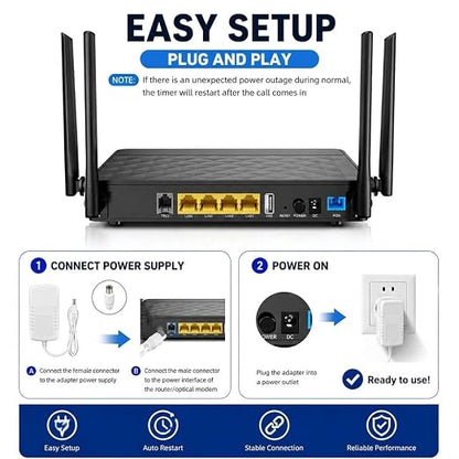 Router Rebooter Cable, 72H Auto Restart Reset Cord - Image 8