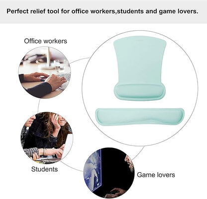 MOSISO Wrist Rest Support for Mouse Pad & Keyboard Set, Ergonomic Mousepad - Image 6
