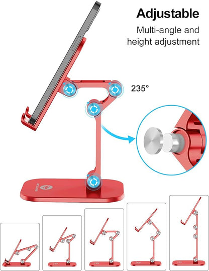 OCYCLONE Phone Stand, Adjustable Height and Angle Foldable Cell Phone Stand - Image 2